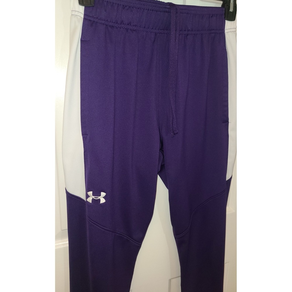 Under Armour Sz M. Women's Loose Track Pants Purple White  1326775-500  $50